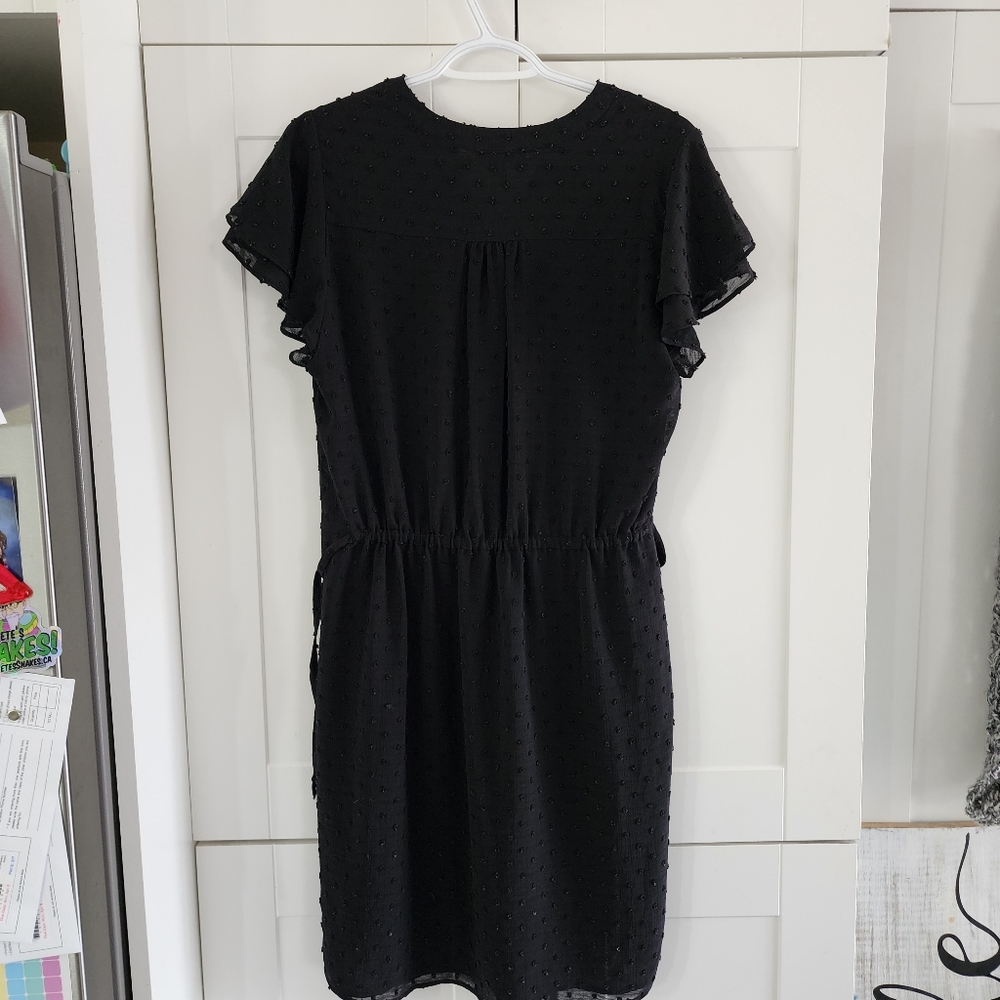 NUC GEORGE polkadot design tie waiste dress. Size lg - Picture 7 of 11